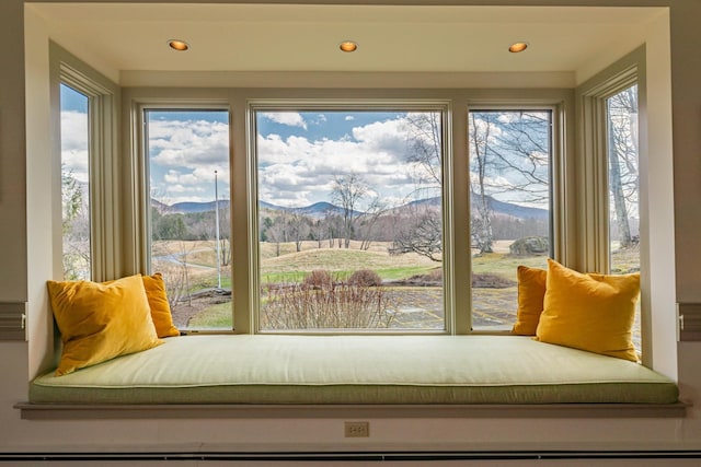 3360 Dorset W Rd, Dorset, VT 05251 - sitting room with recessed lighting and a mountain view