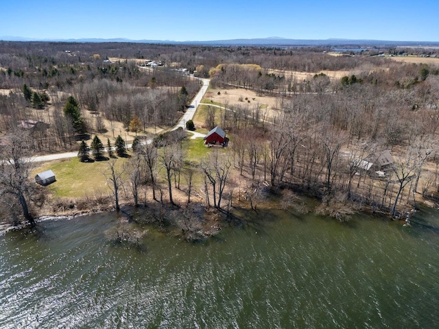 aerial view featuring a rural view