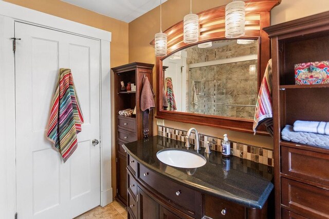 98 Hollis St, Manchester, NH 03101 - full bath featuring vanity and a stall shower