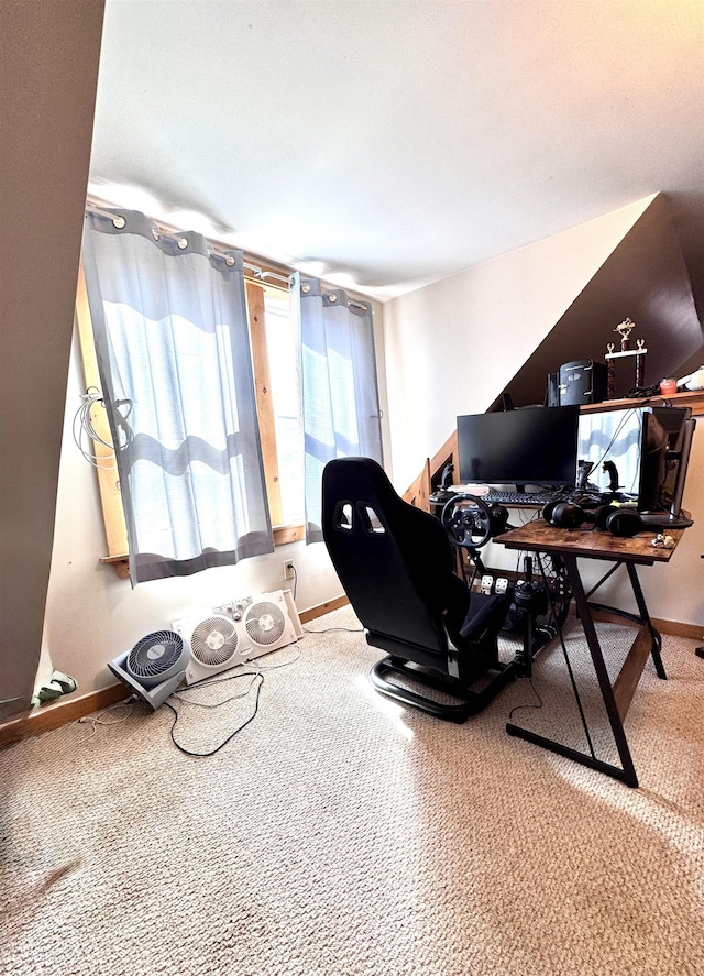 14 Summer St, Northumberland, NH 03582 - office area featuring baseboards and carpet floors