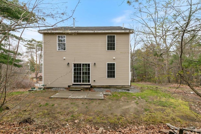 rear view of property with a patio