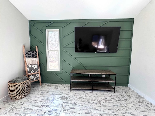 interior space with baseboards