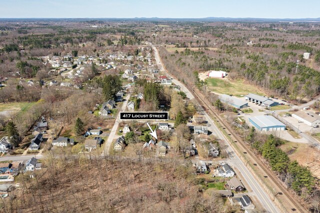 417 Locust St, Rollinsford, NH 03869 - aerial overview of property's location