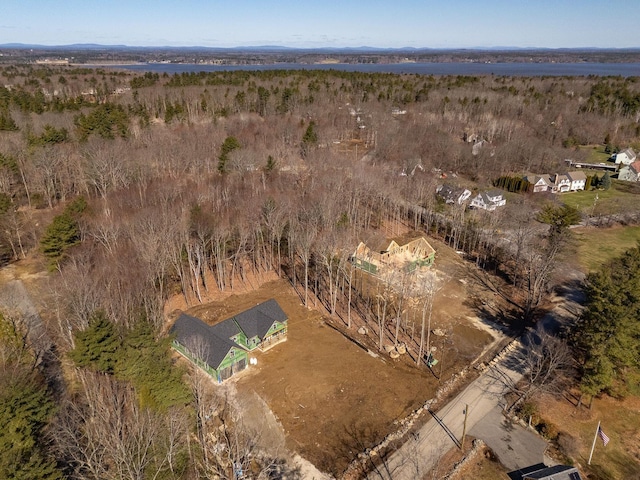 bird's eye view with a rural view