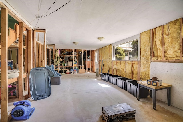 view of basement