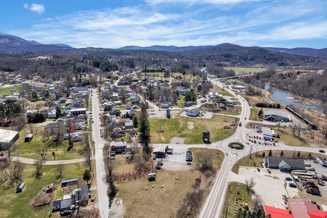 bird's eye view featuring a mountain view