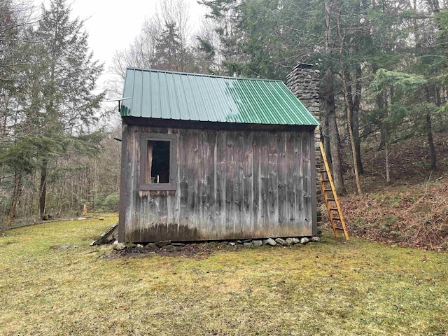 view of shed