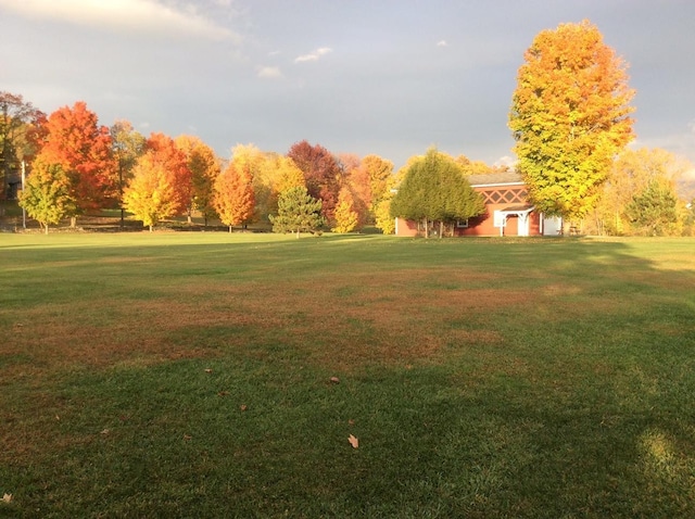 view of home's community featuring a yard