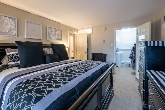 bedroom with carpet floors