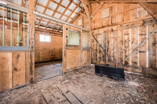 view of horse barn