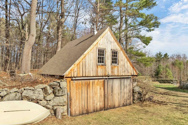 view of barn