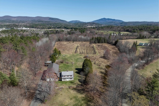 107-109 Baker Rd, Springfield, VT 05156 - birds eye view of property with a mountain view