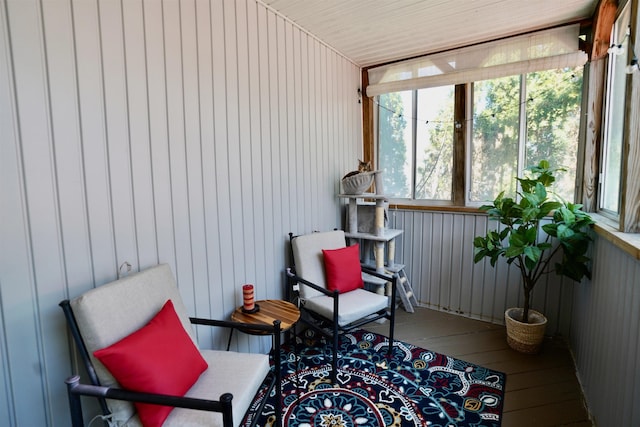view of sunroom