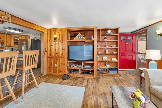 134 Peverly Rd, Northfield, NH 03276 - living area with wood finished floors