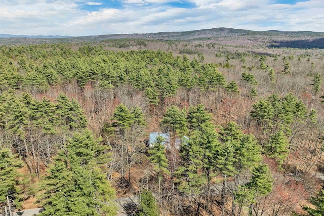 134 Peverly Rd, Northfield, NH 03276 - drone / aerial view with a mountain view and a forest view