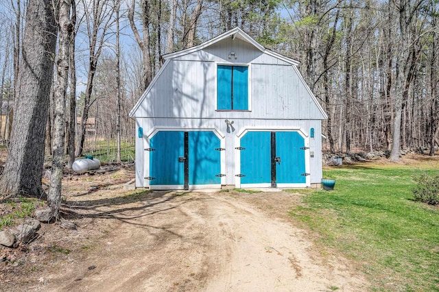 view of outbuilding featuring an outdoor structure