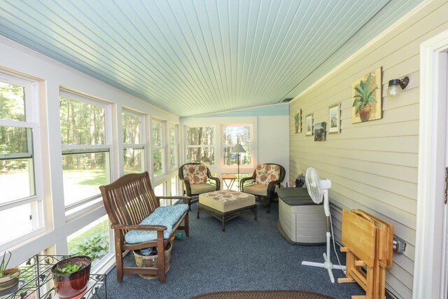 view of sunroom