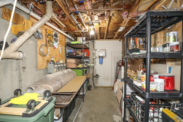 view of storage area