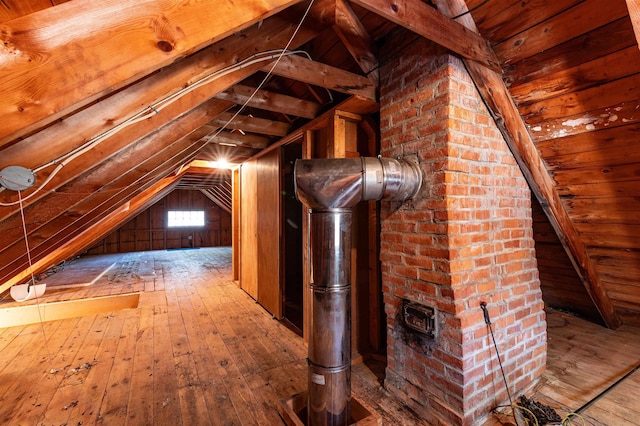 view of attic