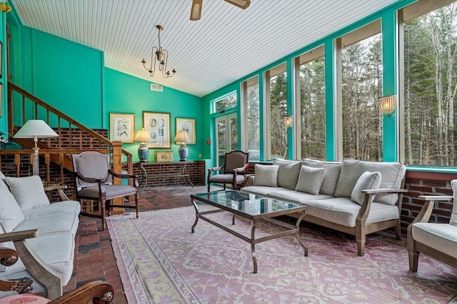 view of sunroom