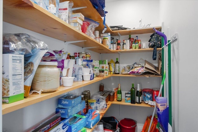 view of pantry