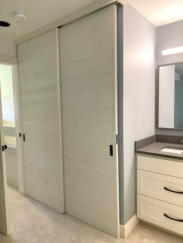 closet with a sink