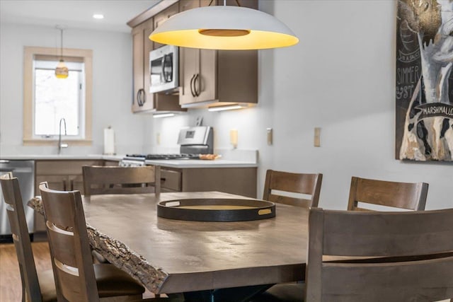 view of dining room
