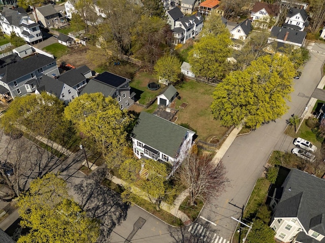 aerial view featuring a residential view