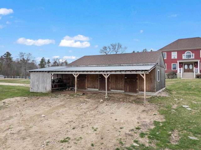 view of stable