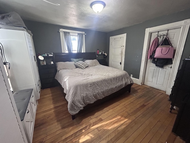 bedroom featuring hardwood / wood-style floors