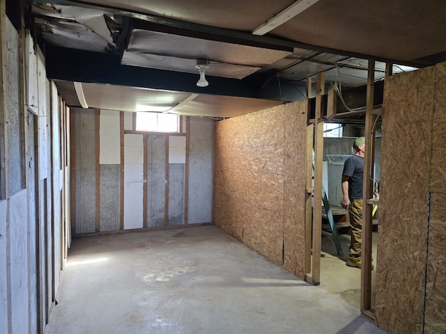view of basement
