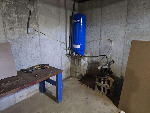 view of utility room