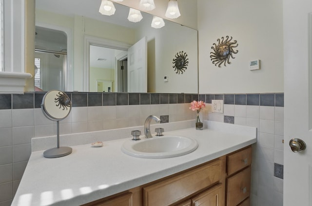 7 Champagne Ter, Bedford, NH 03110 - bathroom with tile walls and vanity