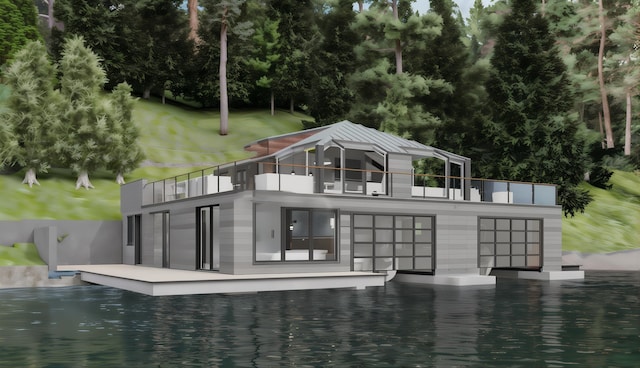 exterior space with a balcony
