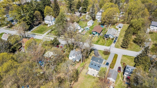 aerial view featuring a residential view