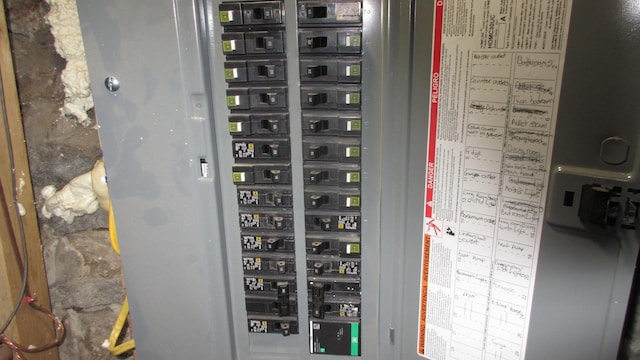 utility room with electric panel