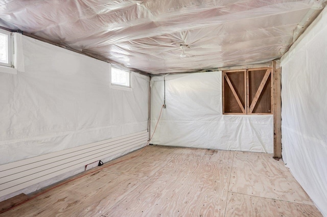 below grade area with wood finished floors