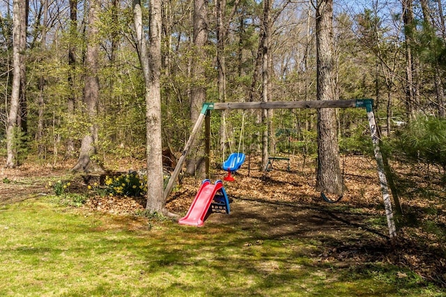 view of play area