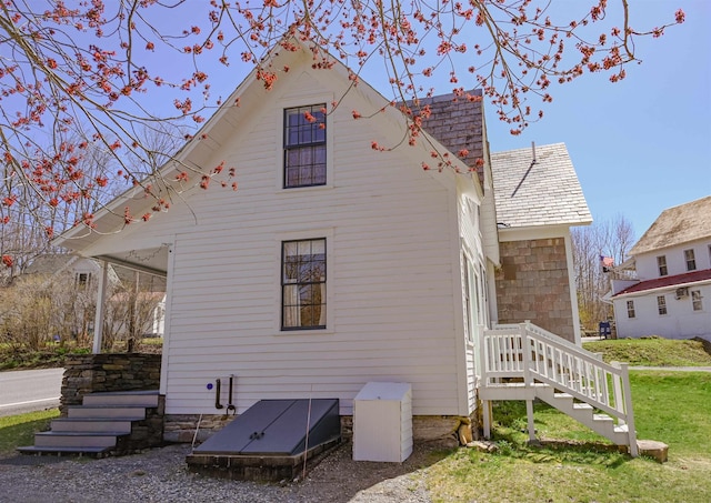 view of rear view of property
