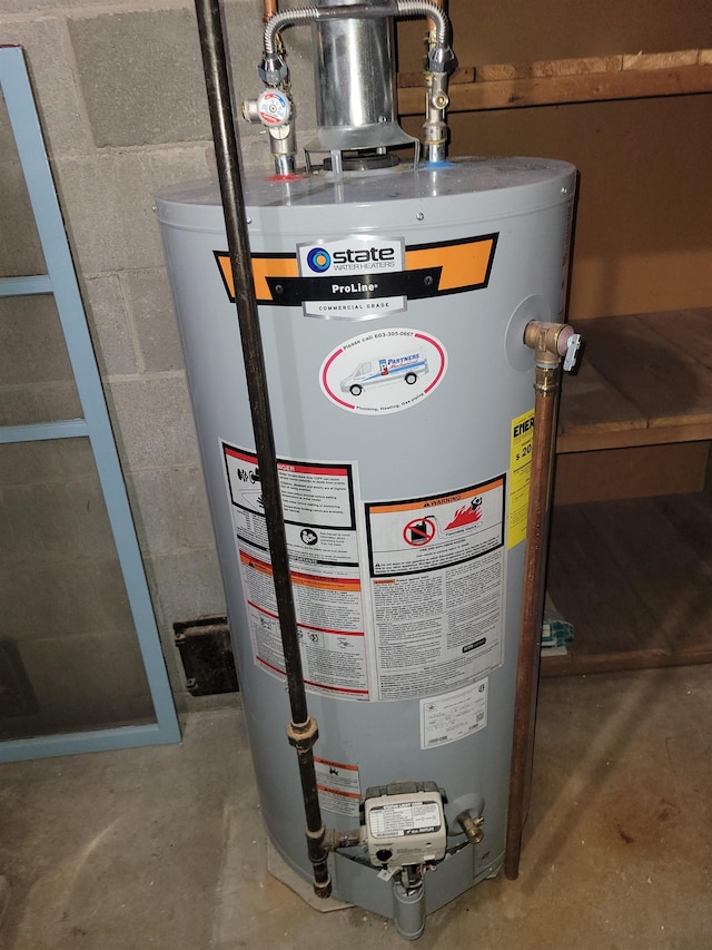 utilities featuring water heater