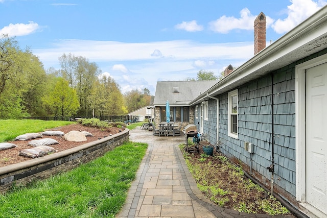 134 Emerson Ave, Hampstead, NH 03841 - view of yard featuring a patio area and fence