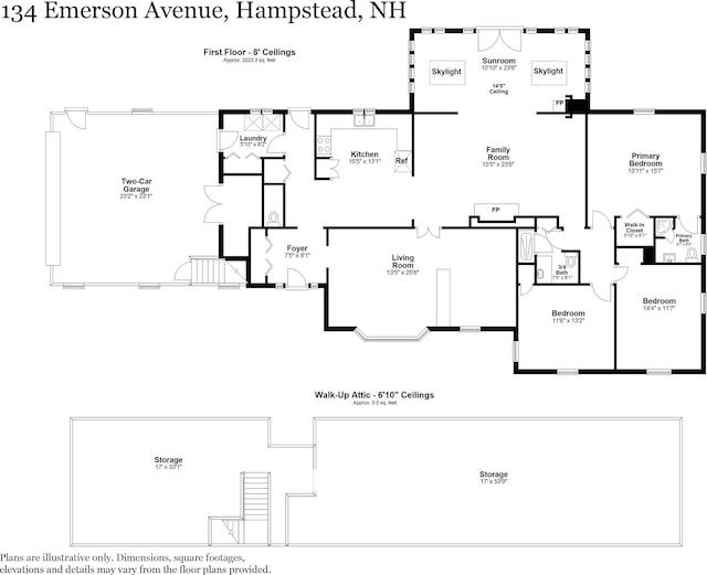 134 Emerson Ave, Hampstead, NH 03841 - room layout
