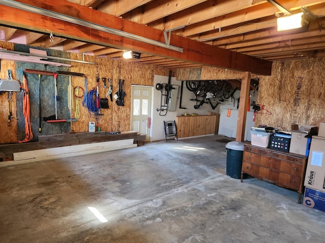 view of below grade area
