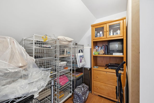 view of storage room