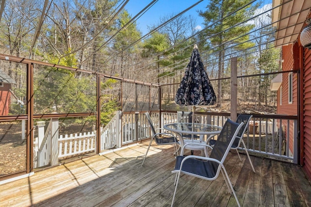 view of deck