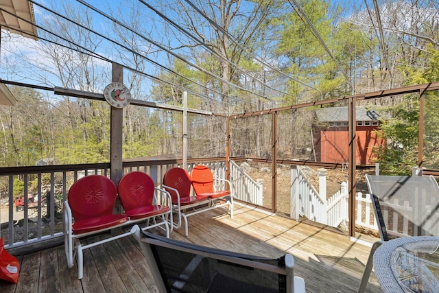view of sunroom / solarium