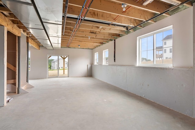 view of basement