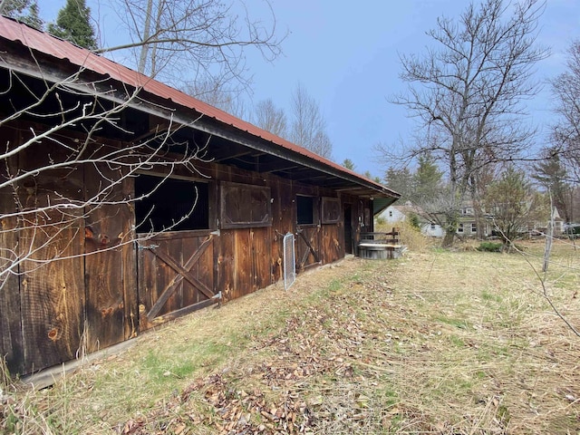 view of stable