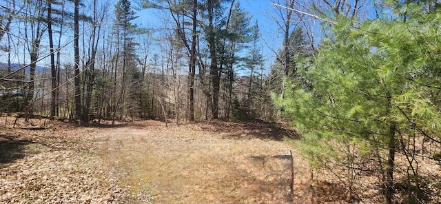 view of landscape with a view of trees