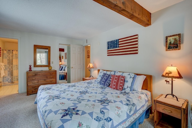4D Seasons At Attitash Rd Unit D, Bartlett, NH 03812 - carpeted bedroom with a closet and a textured ceiling